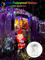 4 Pack 100 LED Fairy Lights Battery Operated with Remote, 33FT Waterproof Twinkle Lights with Timer & 8 Modes, Fairy String Light Outdoor Indoor for Bedroom Classroom DIY Christmas Decor (Multicolor)