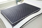 AC Pacific 6-Inch Water-Resistant High-Density Foam Mattress Made in USA with Stylish Diamond-Quilted Breathable Fabric, Distributes Weight Evenly, Twin Deluxe, Navy Blue
