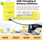 Air Mattress Pump: Rechargeable 6000mAh Portable Battery Air Pump, Quick-Fill Electric Air Inflator Deflator for Outdoor Camping Inflatable Bed Pool Boat Float Raft Swimming Rings Vacuum Bag