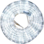 33ft LED Rope Lights, 110V 2 Wire Connectable Christmas Rope Lights Outdoor,240 LED Waterproof Indoor Outdoor White Rope Lights for Outside, Deck, Patio, Pool, Landscape Lighting (Daylight White)
