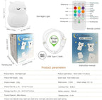Owl Night Light Baby Bedside Lamp Child, Silicone Nursery Lamp for Breastfeeding Bedroom Mood Lights, Eye Caring, Adjustable Brightness & Color, Time Setting, Holiday Gifts - Medium