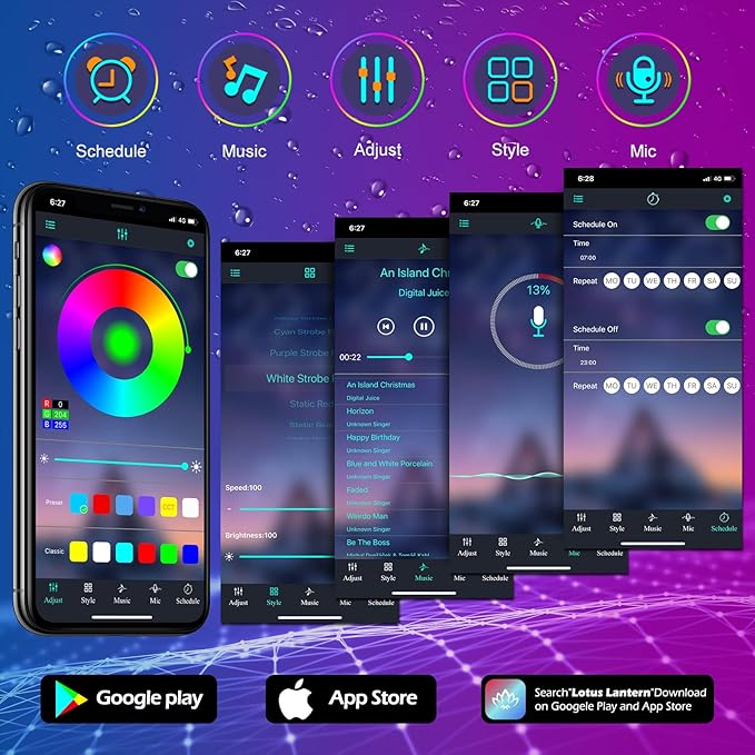 300ft Outdoor LED Strip Lights Waterproof,IP68 Outside Led Light Strips Waterproof with Bluetooth App Remote Control,Music Sync RGB Exterior Led Rope Lights,for Balcony,Deck,Roof,Garden,Pool (300FT)
