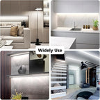 dalattin White LED Strip Lights 100ft, Dimmable Bright 24V Led Light Strip 6500K Daylight White 1800 LEDs Lights for Bedroom, Mirror, Kitchen, Strong Adhesive, 2 roll of 50ft