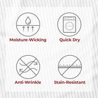 Mellanni Queen Sheets Set - 4 PC Iconic Collection Bedding - Hotel Luxury, Extra Soft, Cooling Bed Sheets - Wrinkle, Fade, Stain Resistant (Queen, Pin Stripe Gray)