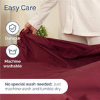 Twin XL Size 3 Piece Sheet Set - Comfy Breathable & Cooling Bed Sheets Set - Hotel Luxury Bedding for Women, Men, Kids, Teens, Boys & Girls - Deep Pockets, Soft and Wrinkle Free - Oeko-Tex - Burgundy