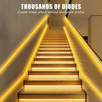 32.8ft Orange Color COB Strip Lights with RF Remote, 2000K Dimmable Ultra Bright Yellow COB Light Strip, Indoor Adhesive Led Lights for Cabinet, Living Room, 2 Rolls of 16.4ft