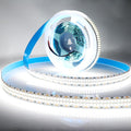 2835 SMD Cold White LED Strip Lights 6500K DC 24V 16.4ft/5M Double Row 2400 LEDs Flexible LED Strip Tape Light Ribbon Lamp LED Daylight Dimmable Strip Lights for Bedroom, Kitchen, Cabinet