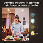 Philips Hue 40W B39 Candle-Shaped LED Bulb - White Ambiance- 1 Pack - 450LM - E12 - Indoor - Control with Hue App - Works with Alexa and Google Assistant