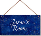 Personalized Universe Sign Stars Wall Art Decor For Kids Room Decoration Nursery Decor Space Party Decorations For Little Man Cave Space Theme Wall Art Decor For Boys Room Girls Bedroom