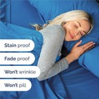 Split King 7 Piece Sheet Set - Comfy Breathable & Cooling - Soft Hotel Luxury Bedding Set with 8-16 Inch Deep Pockets - 1 Flat & 2 Fitted Sheet & 4 Pillowcases - Wrinkle Free & Easy Care - Royal Blue