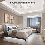 Lepro LED Strip Light, 32.8Ft Dimmable Vanity Lights, 6000K Super Bright LED Tape Lights, 420 LEDs SMD 2835, Strong 3M Adhesive, Suitable for Home, Kitchen, Under Cabinet, Bedroom, Daylight White