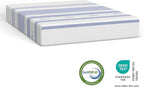 Vibe Gel Memory Foam Mattress, 12-Inch CertiPUR-US Certified Bed-in-a-Box, Twin, White