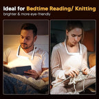 Neck Light Book Lovers Gifts: Crochet Accessories Knitting Gifts for Mom Christmas Stocking Stuffers for Men Women Husband Wife Teens Readers White Elephant Gift Exchange Sewing Supplies Reading Light
