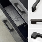 Burlywood Square 7-1/2in 8 pcs Wooden Drawer Pulls Handle pulls for cabinets Kitchen Cabinet Drawer pulls Cabinet Door Pull