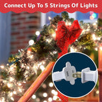 PREXTEX 100-Count Warm White Christmas Lights - 20 ft Clear StringLights on White Wire - Incandescent Xmas TreeLights for Indoor and Outdoor Decorations