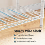 VIPEK V5C Medium Covered Clothes Rack Heavy Duty Portable Closet Wardrobe, Freestanding White Clothing Rack with Grey Upgarded Polyester Cover, Adjustable Custom Closet Rack, 57.9" Lx17.3 Wx76.4 H