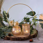 DARJEN Gold Votive Candle Holders Set of 36 - Glass Candle Holder Bulk for Table Centerpiece, Tea Lights Candle Holders for Home, Party & Wedding Shower Decorations