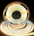 iNextStation COB LED Strip Light Warm White 3000K 32.8ft/10M DC24V CRI 93+ Flexible LED Tape Lights 8mm for Bedroom, Kitchen, TV Backlight, Cabinet, Stage, Home DIY Lighting Decor (No Plug)