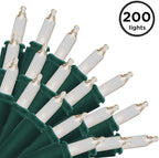 Brite Star 100 Count Mini String Christmas Lights, Clear - 22 feet Indoor/Outdoor Christmas Tree Lights with Green Wire (Set of 2)