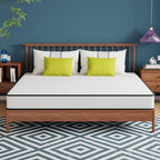 PayLessHere | 8 Inch King Mattress | Medium Firm Hybrid Mattress | White | with High-Density Foam and Breathable Cover | Pocket Spring Design, Pressure Relief | Bed in a Box, CertiPUR-US Certified