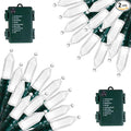 Battery Operated Christmas Lights 2 Pack 18 Feet 50 LED Clear Mini String Lights with 8 Modes Waterproof Tree Lights for Xmas Outdoor Indoor Holiday Party Garden Decor, Pure White