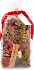 ANDALUCA Holiday Natural Pomegranate Pinecone Fragrance Potpourri with Fragrance Vial (Pomegranate Pinecone)