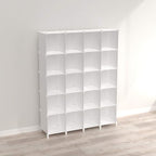 HOMIDEC 20-Cube Storage Shelf, Storage Bookcase Bookshelf with Metal Hammer, Storage Cubes Organizer Cabinet for Kids, Closet, Bedroom, Bathroom, (11.8x11.8x11.8 inch)