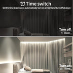 50FT COB LED Strip Lights 6000K White Dimmable DC 24V Flexible LED Tape Light for Bedroom, with Remote and app Control LED Light Strip,for DIY Home Decoration