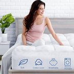 Aemicion Extra Thick Mattress Topper Queen, 4 Inch Extra Soft Mattress Pad Cover, Pillow Top Matress Topper with with 18" Deep Pocket 60" x 80"