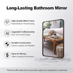ANDY STAR Bronze Bathroom Mirror, 30x36 Inch Oil Rubbed Bronze Mirror, Bronze Mirrors for Wall, Bronze Vanity Mirror Metal Framed, Iron Tube, 1’’ Deep, Wall-Mounted Horizontally/Vertically