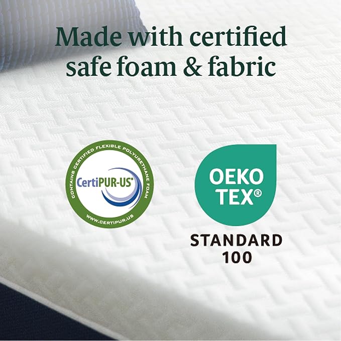 ZINUS 12 Inch Twin Cooling Comfort Hybrid Mattress [New Version], Fiberglass Free, Medium Firm Feel, Motion Isolation, Certified Safe Foams & Fabric