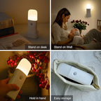 YELKO Motion Sensor Night Lights, Rechargeable nightlights Battery Operated, Dimmable Table lamp with 5 Levels Brightness Adjustable, Cordless Dimmable LED Nursery Night Lights for Home(Cool White)