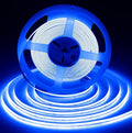 iNextStation COB LED Strip Light Blue 32.8ft/10M DC24V CRI 93+ Flexible LED Tape Lights 8mm for Bedroom, Kitchen, TV Backlight, Cabinet, Stage, Home DIY Lighting Decor(No Plug)