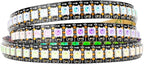 BTF-LIGHTING WS2812B IC RGB 5050SMD Pure Gold Individual Addressable LED Strip 3.28FT 144LED 144Pixel/m Flexible Full Color IP30 DC5V for DIY Chasing Color Project(No Adapter or Controller)