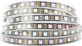 BTF-LIGHTING WS2812B IC RGB 5050SMD Pure Gold Individual Addressable LED Strip 16.4FT 300LED 60Pixel/m Flexible Full Color IP67 DC5V for DIY Chasing Color Project(No Adapter or Controller)