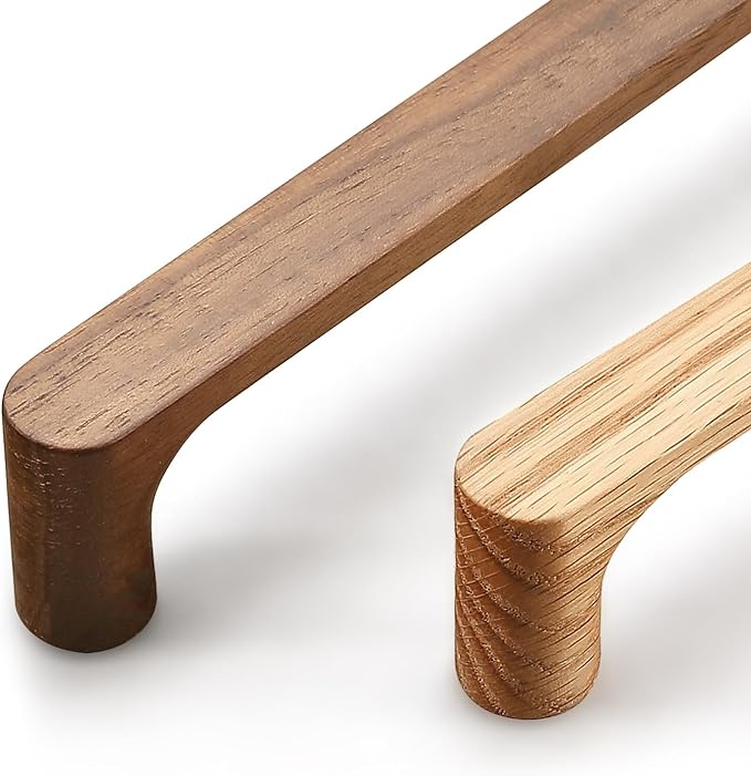 Walnut Round 5 in 10 pcs Wooden Drawer Pulls Handle pulls for cabinets Kitchen Cabinet Drawer pulls Cabinet Door Pull
