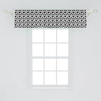 Ambesonne Cow Print Window Valance Pack of 2, Animal Hide Pattern Spots Farm Life Cattle Camouflage Animal Skin, Rod Pocket Curtain Valances for Kitchen Bedroom, 54" X 12", Charcoal Grey White