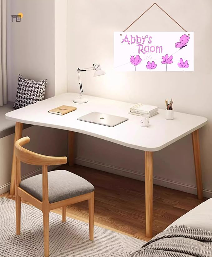 Personalized Pink Butterfly Sign Vintage Signs Retro Wall Art Decoration Exquisite Decorative Signs Custom Name Kids Room Flowers Wall Art Decor Nursery Decor For Kids Bedroom