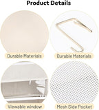 Ofiray-home Over the Door Organizer 5 Tiers,Extra Large Behind Door Storage of 10 Compartments,80 lbs Weight Capacity Over the Door Storage, Door Hanging Organizer for Closet, Diaper Organizer, Beige
