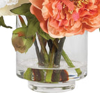 Nearly Natural 4689 Mini Peony Silk Arrangement,Assorted 10 x 10 x 10