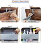 Extra Large Over The Door Organizer Storage 5-Shelves and 10 Side Pockets, Heavy Duty Hanging Door Organizer for Closet Bathroom Bedroom Nursery Pantry, Grey