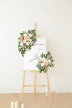 Artificial Flowers Decorations Pack of 2,Centerpieces for Wedding Reception Backdrop Decoration, Floral Decor Wall Home Entryway OutdoorDecorations (Champagne)