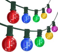 SUNSGNE 25FT LED Globe Christmas Lights with 25 Shatterproof G40 LED Clear Multicolor Round Bulbs, Waterproof Colorful Christmas String Lights for Patio Backyard Porch Balcony Gazebo Party Decor