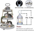 LLQ 8 Pcs Mini Lantern Decor Moroccan Lantern with Flickering LED Candle Table Centerpiece Small Vintage Wedding Hanging Lamp Ornaments Bulk for Wedding Halloween Christmas Party (5 Inch,White)