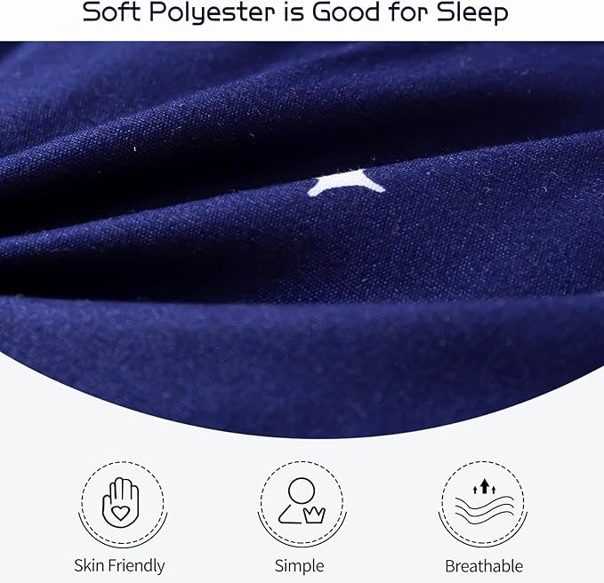 MAXYOYO Navy Space Adventure Futon Mattress, Japanese Floor Mattress Quilted Bed Mattress Topper, Extra Thick Folding Sleeping Pad Breathable Floor Lounger Guest Bed for Camping Couch, Full