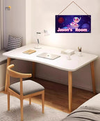 Personalized Universe Sign Astronaut Themed For Kids Room Door Art Décor for Little Man Cave,Custom Name Rocket Wall Decor Decorative Plate for Boys Room Girls Bedroom