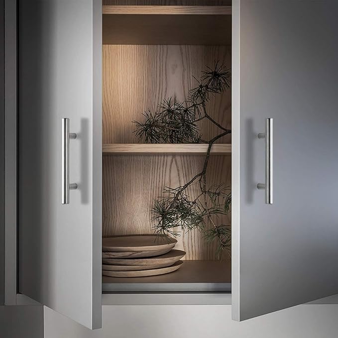 HBL' 35 Pack | 3 Inch Center to Center Brushed Nickel Cabinet Pulls Kitchen Cabinet Handles,Made of Stainless Steel,Ideal for Cabinet,Drawer,Cupboard and Wardrobe.