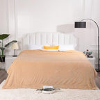NANPIPER King Size Blanket Warm Sherpa, Soft Fleece Throw for Bed, Reversible Thick Fuzzy Microfiber for Winter (Beige,90x108 inches)