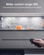 Remote Control Under Cabinet Led Light Plug in, Dimmable Daylight White 4500K, 6 Pack 12 inch Linkable Led Under Counter Lights for Kitchen Upgrade ETL Listed Plug 24V, UNO-LK 4500K