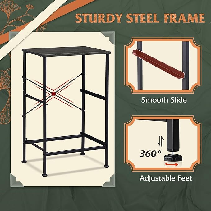 WLIVE Nightstand Set of 2, 2 Drawer Dresser for Bedroom, Small Dresser with 2 Drawers, Bedside Furniture, Night Stand, End Table with Fabric Bins for Bedroom, Dorm, Charcoal Black, Size L